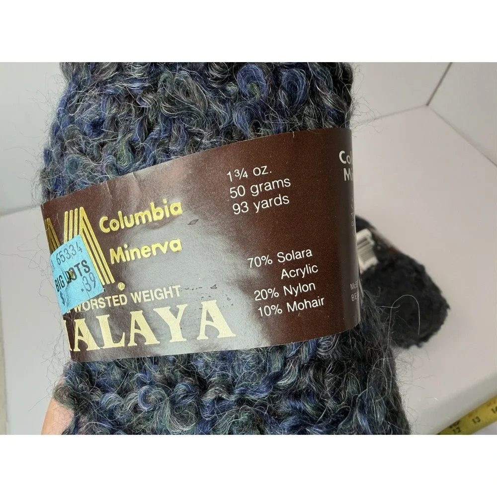 Columbia Minerva Himalaya Acrylic Mohair Nylon Yarn Lot Of 8 93 Yds Each